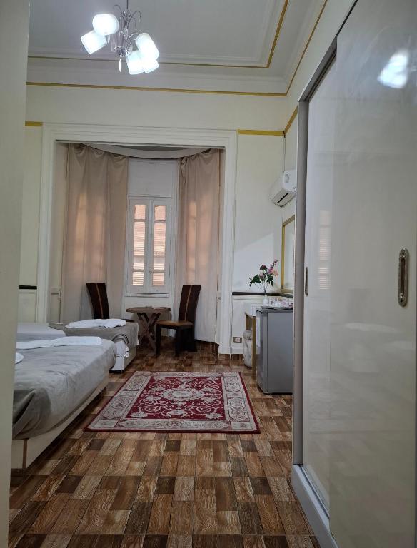Postel nebo postele na pokoji v ubytování Pa la ce court