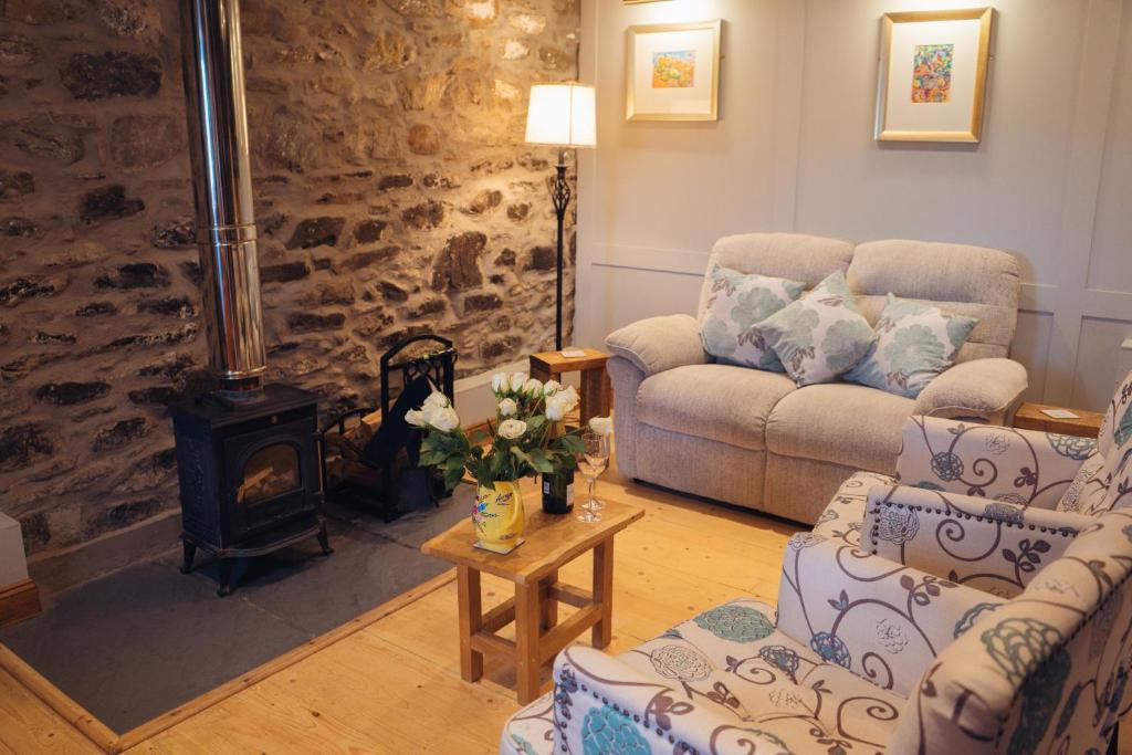 Χώρος καθιστικού στο Shepherds Forge, Loch Tay
