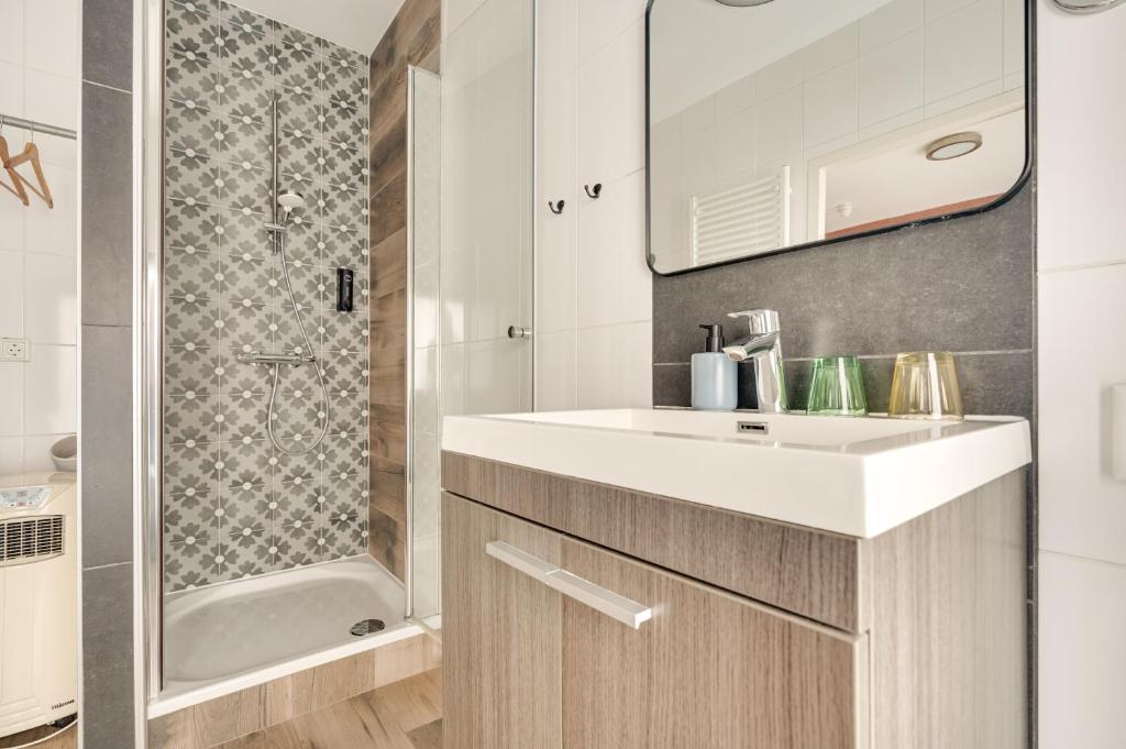 Koupelna v ubytování Hotel Zilt