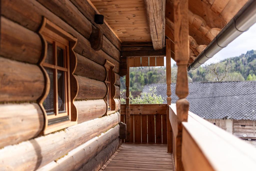 Balkón nebo terasa v ubytování Hotel Julian Alps