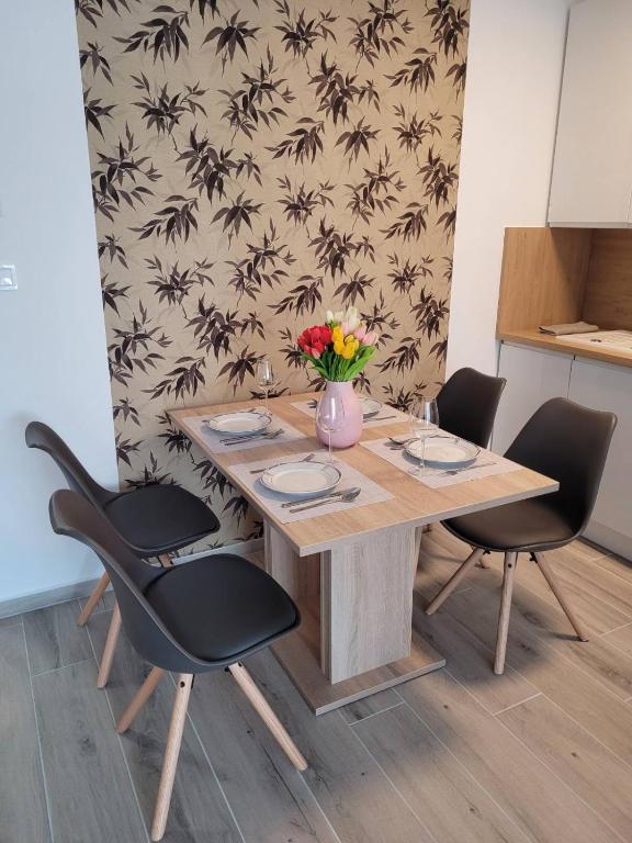 Posezení v ubytování Aura Residence Apartman