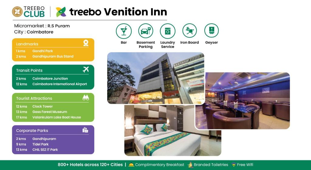 Certifikát, hodnocení, plakát nebo jiný dokument vystavený v ubytování Treebo Venition Inn