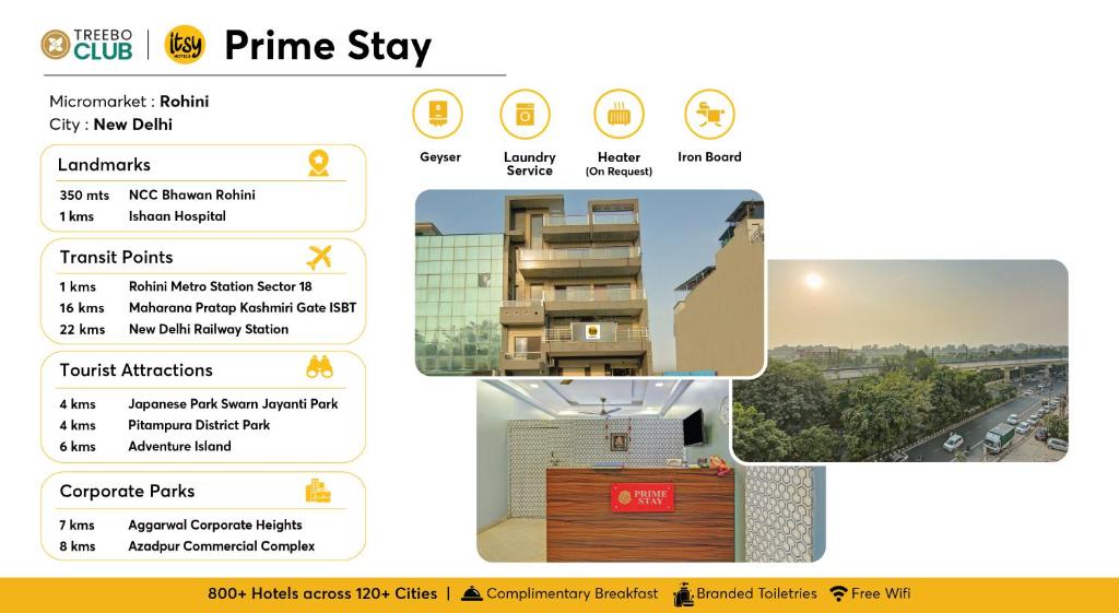 Certifikát, hodnocení, plakát nebo jiný dokument vystavený v ubytování Itsy Hotels Prime Stay