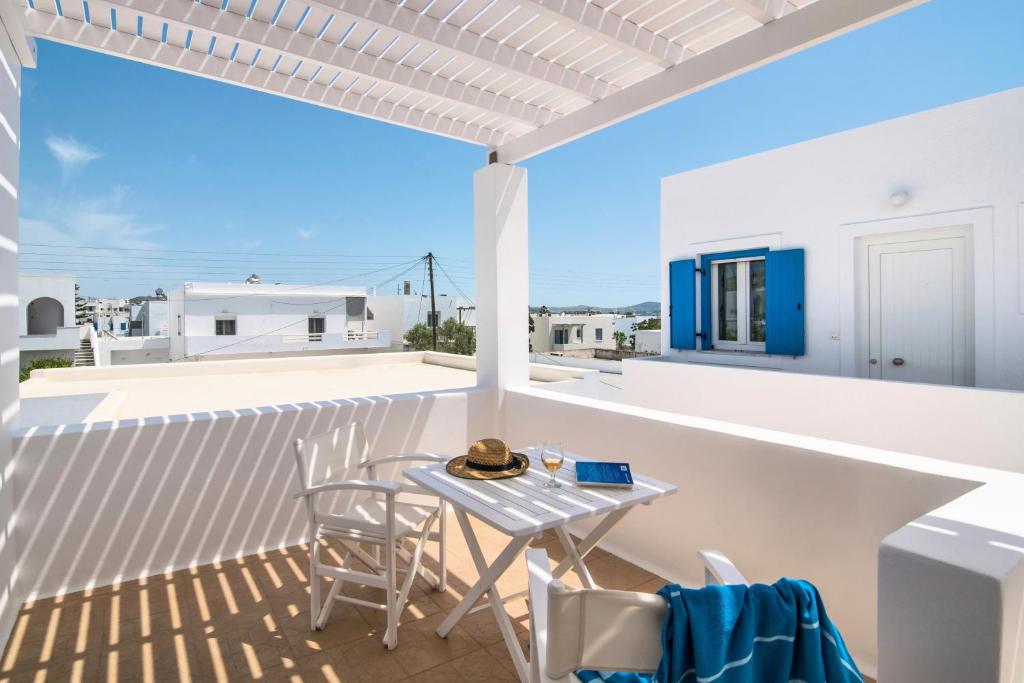A balcony or terrace at Livanios Studios