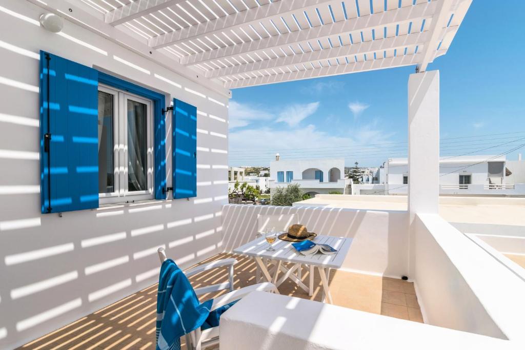 A balcony or terrace at Livanios Studios
