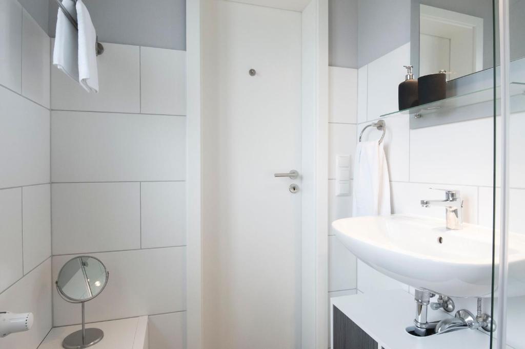 Koupelna v ubytování Skippers Hus Liegeplatz
