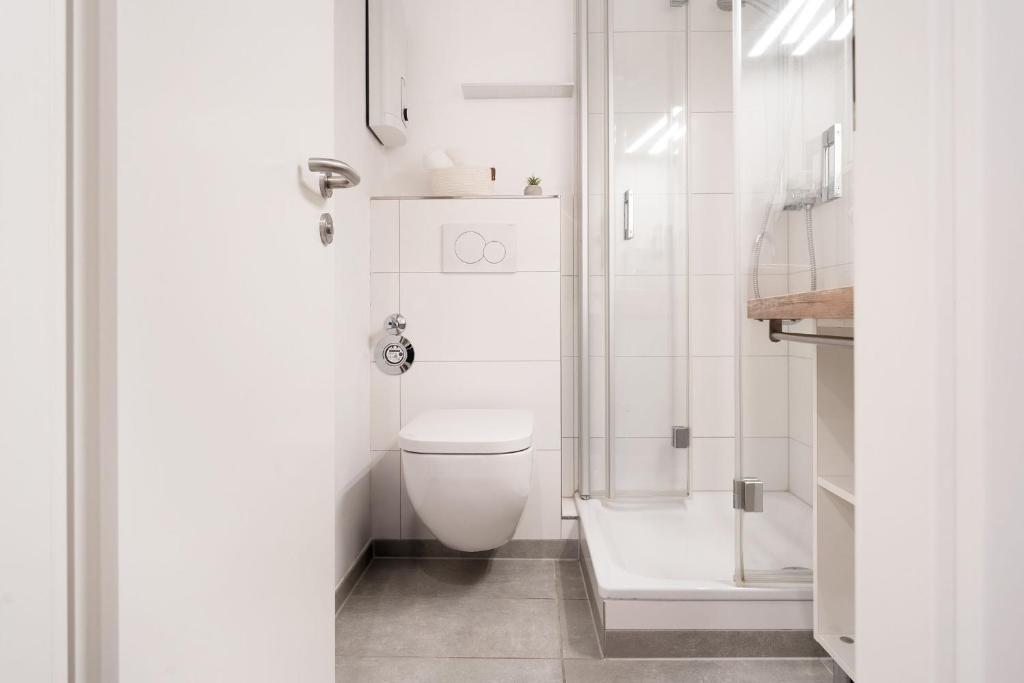 Koupelna v ubytování Seeschlösschen Wohnung 524