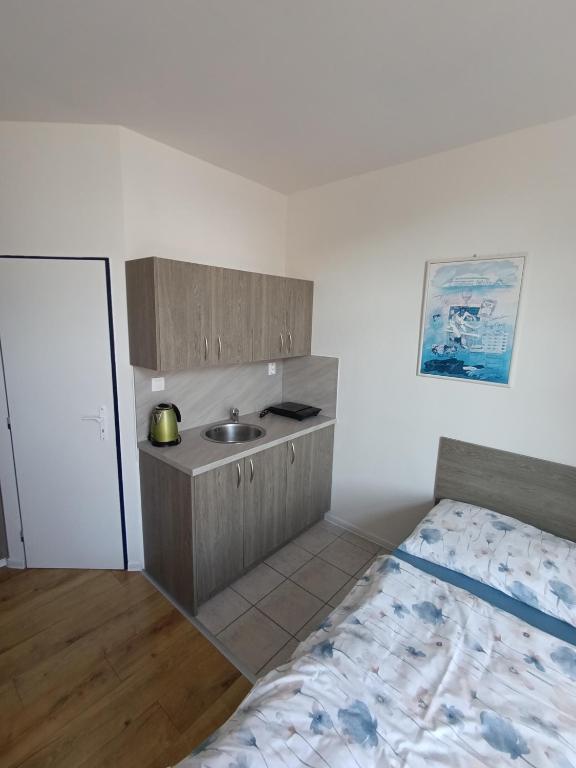 Postel nebo postele na pokoji v ubytování Chata TARGET Senec