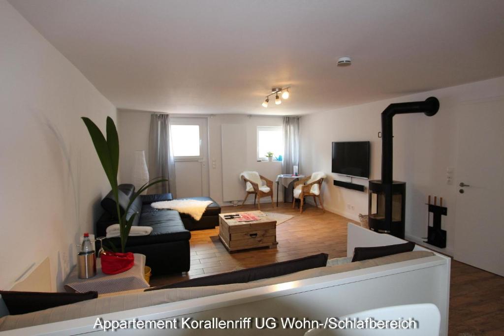 Posezení v ubytování Kampenweg 8 Korallenriff