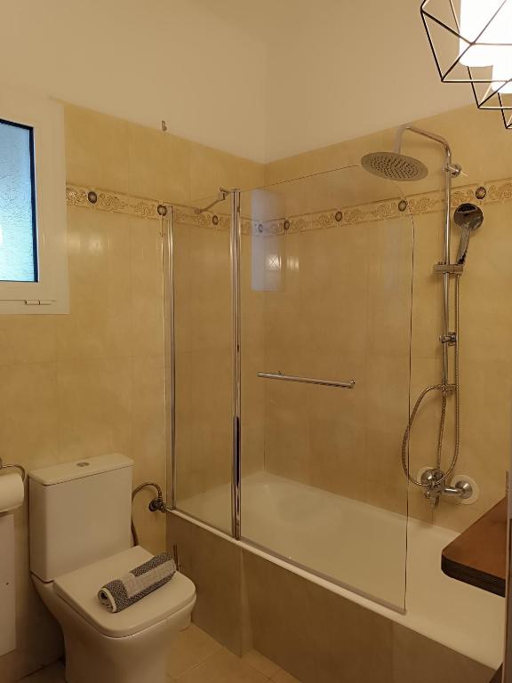 Koupelna v ubytování Villa Evridiki