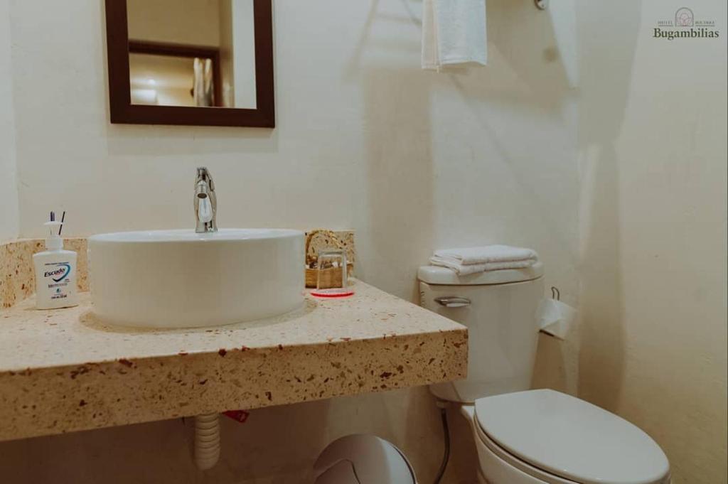Koupelna v ubytování Hotel Boutique Bugambilias