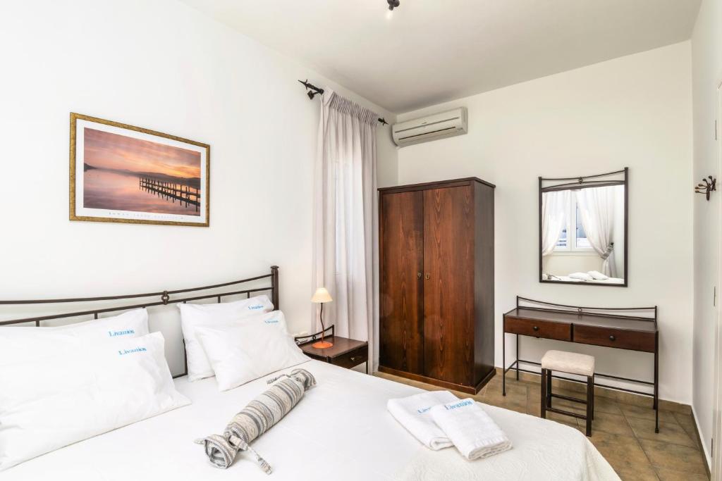 A bed or beds in a room at Livanios Studios