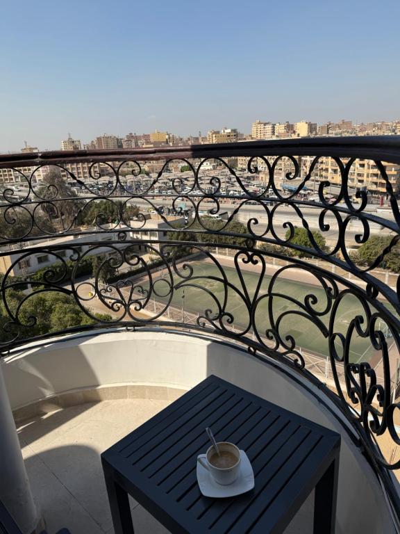 Balkón nebo terasa v ubytování Tiye Pyramids Hotel