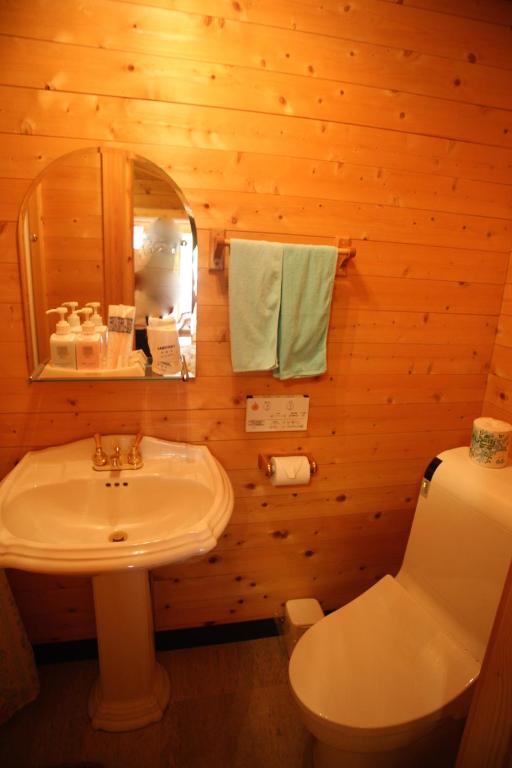 Koupelna v ubytování Hotel Andermatt