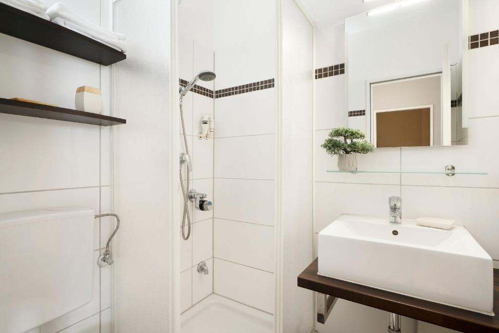 Koupelna v ubytování Baltic Wohnung 143