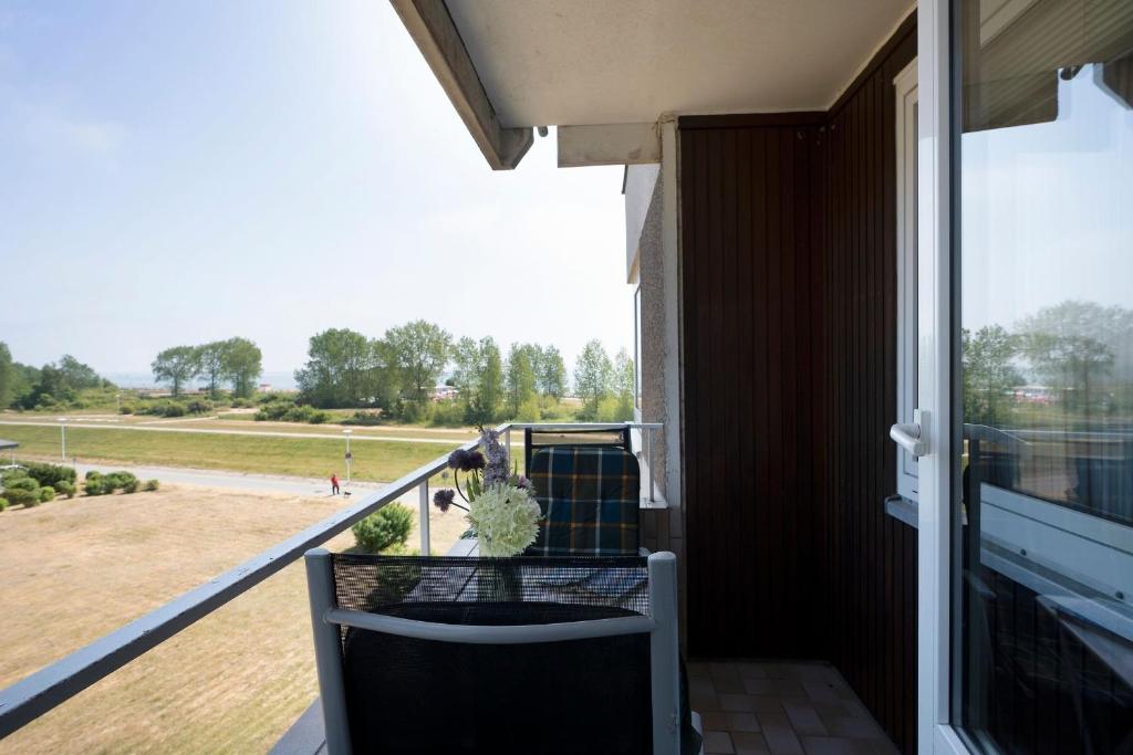 Balkón nebo terasa v ubytování Hanseat Rotkehlchen