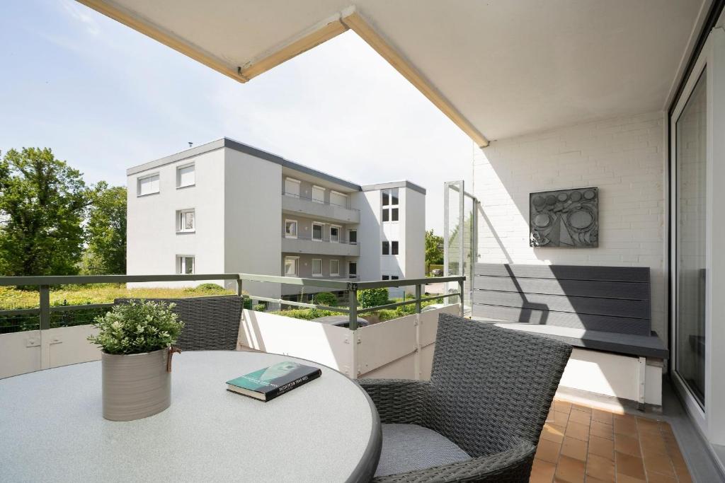 Balkón nebo terasa v ubytování Miramar Wohnung 510