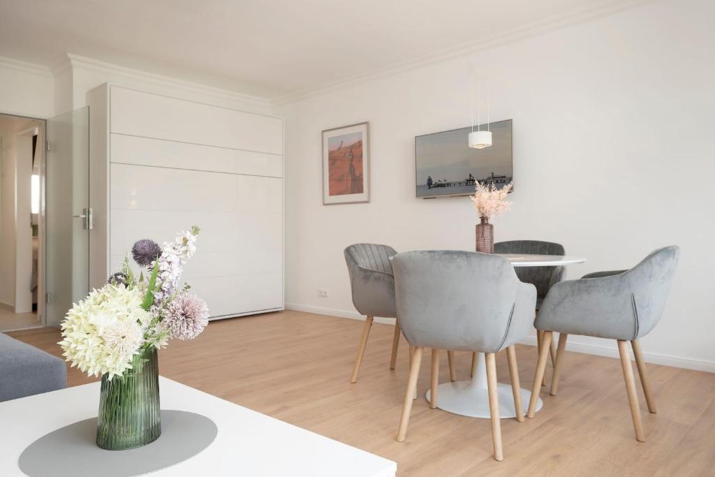 TV a/nebo společenská místnost v ubytování Miramar Wohnung 510