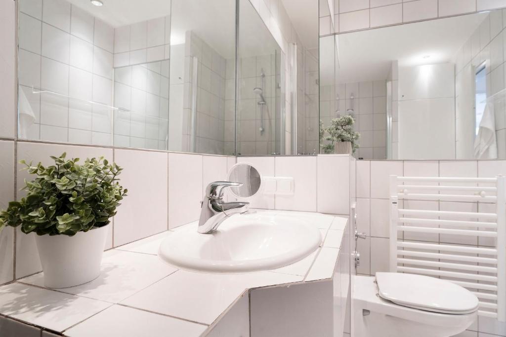 Koupelna v ubytování Miramar Wohnung 510