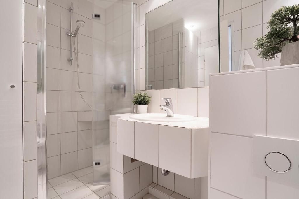 Koupelna v ubytování Miramar Wohnung 510