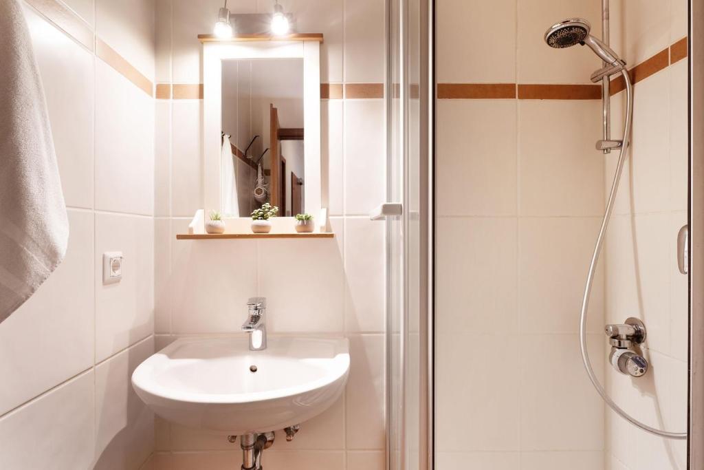 Koupelna v ubytování Strandhotel Kellenhusen Wohnung 3