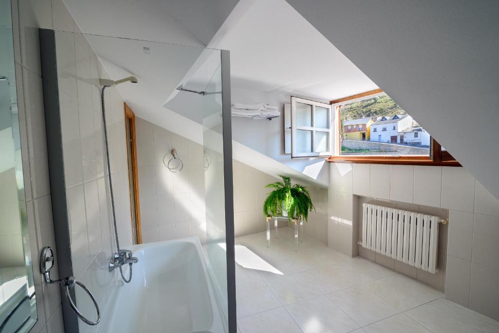 Koupelna v ubytování Hostal El Palacio