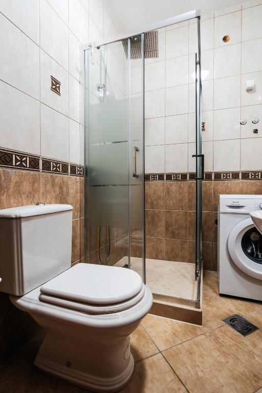 Koupelna v ubytování Apartments Radević