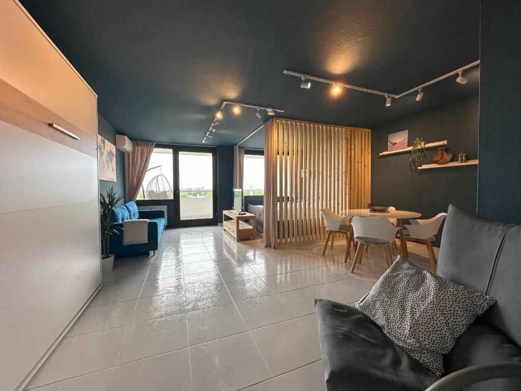 Posezení v ubytování Ferienwohnung Münsterblick