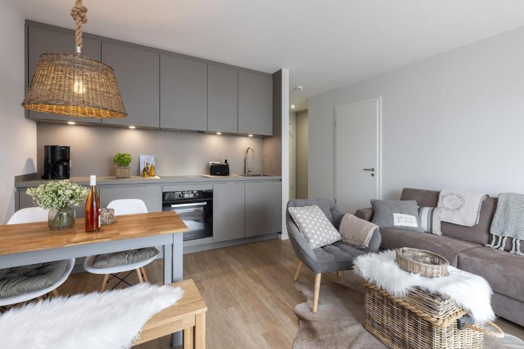 Kuchyň nebo kuchyňský kout v ubytování Wohnung 6- Liebefeld