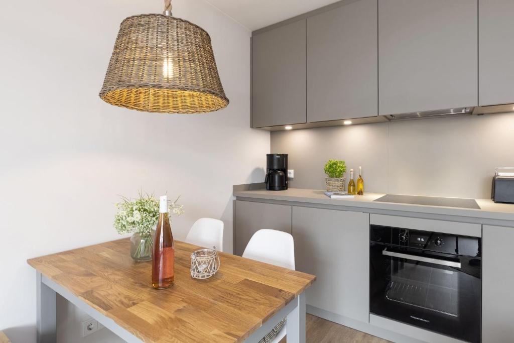 Kuchyň nebo kuchyňský kout v ubytování Wohnung 6- Liebefeld