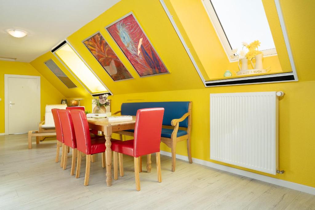 Posezení v ubytování Villa FarbenFroh