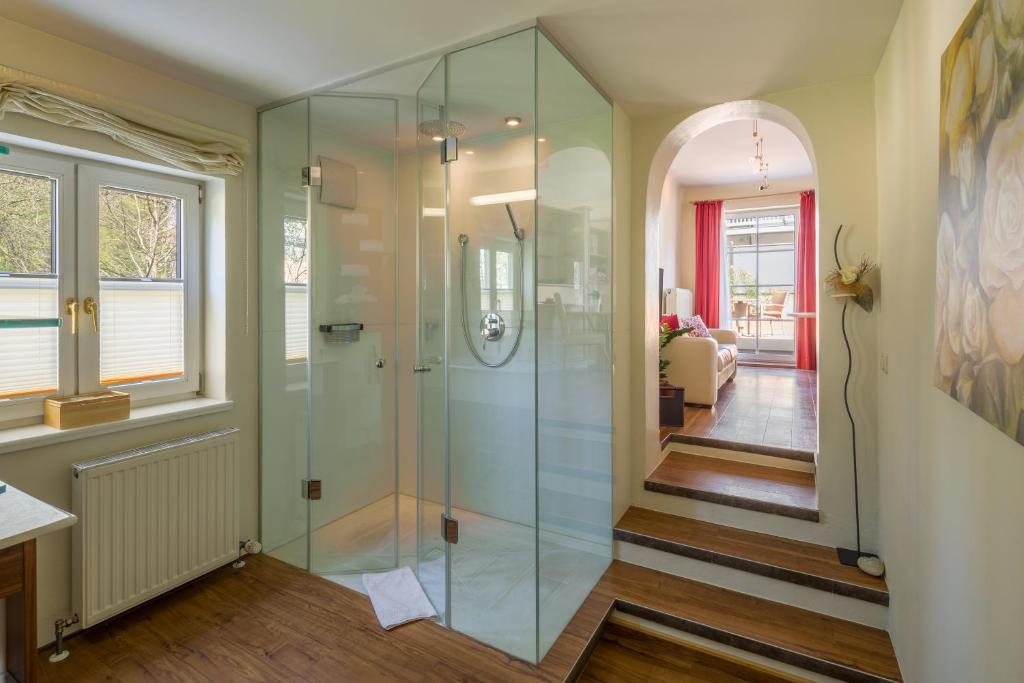 Koupelna v ubytování Hotel Rosenvilla