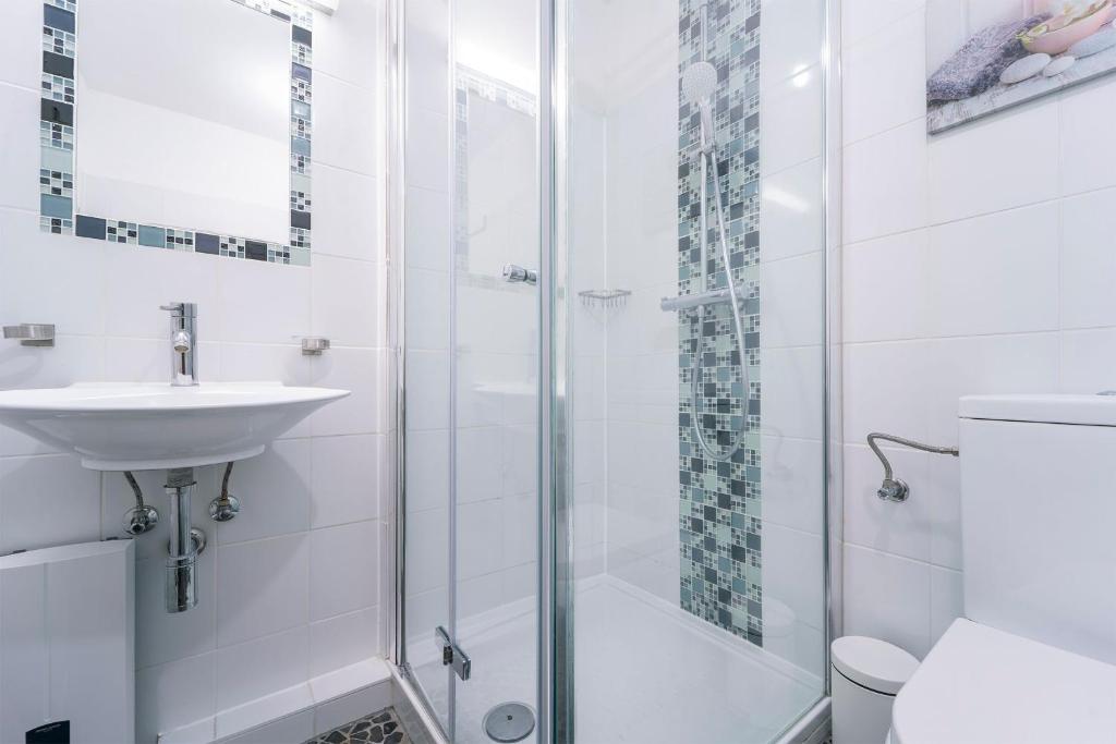 Koupelna v ubytování Seestraße 43 Wohnung 3