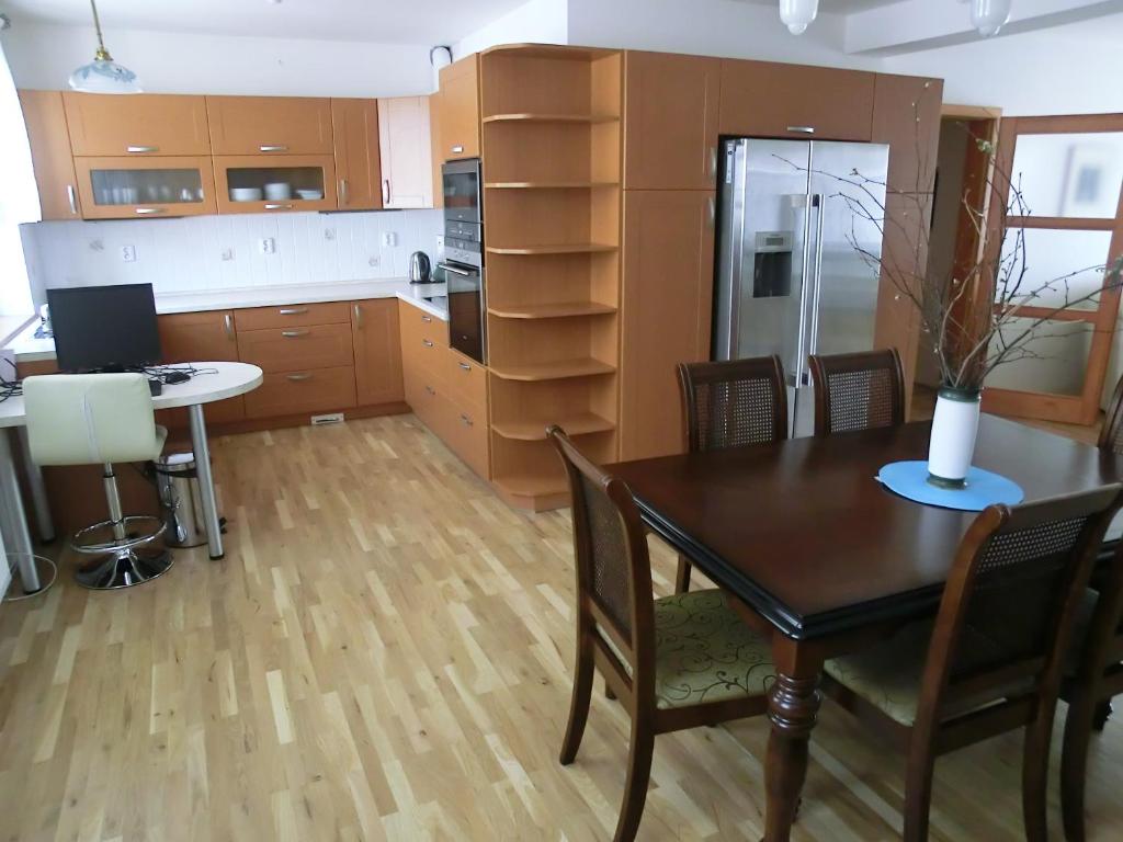 Kuchyň nebo kuchyňský kout v ubytování Pension Rondel