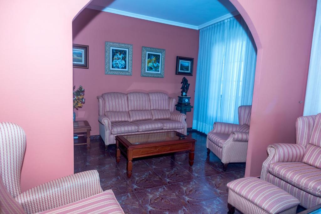 Posezení v ubytování DUPLEX familias