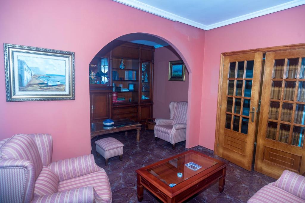 Posezení v ubytování DUPLEX familias