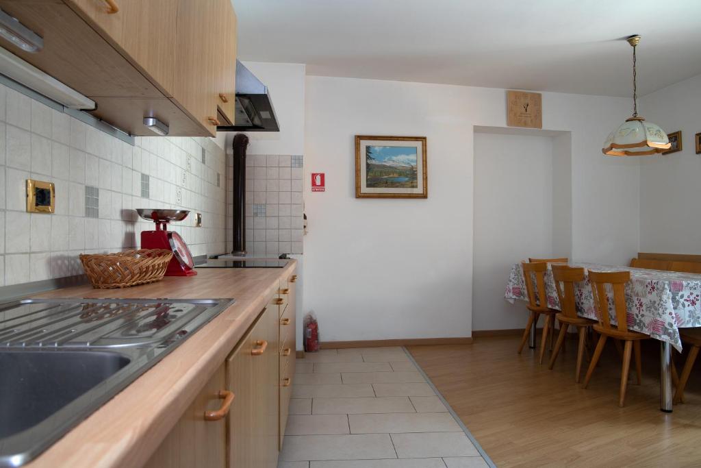 Kuchyň nebo kuchyňský kout v ubytování Bergreen Apartments