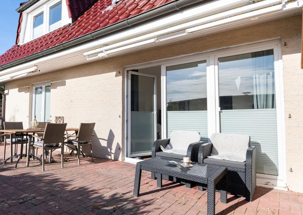 Balkón nebo terasa v ubytování Haus Hasenkamp 26 Hasenbau