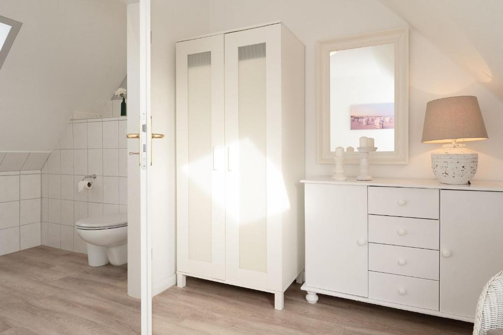 Koupelna v ubytování Haus Hasenkamp 26 Hasenbau
