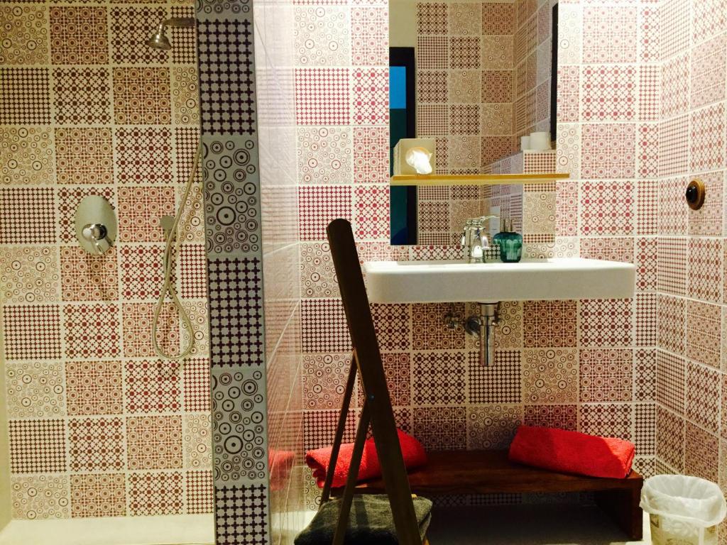 Koupelna v ubytování Appart'hotel Fior Di Ribba