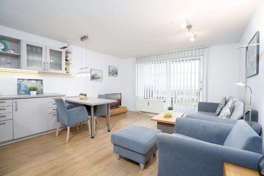 Kuchyň nebo kuchyňský kout v ubytování Strandresidenz Wohnung 1