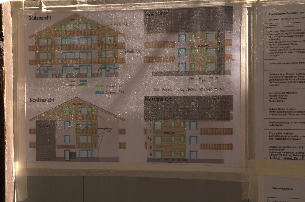 Půdorys ubytování Haus Fleckstein Zermatt Wohnung Karibu
