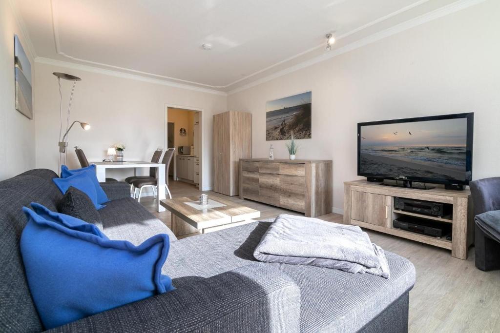 TV a/nebo společenská místnost v ubytování Fürstenhof Wohnung 5