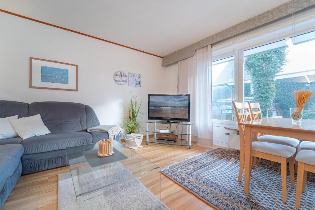 TV a/nebo společenská místnost v ubytování Fischerstraße 10a Zum Möwennest