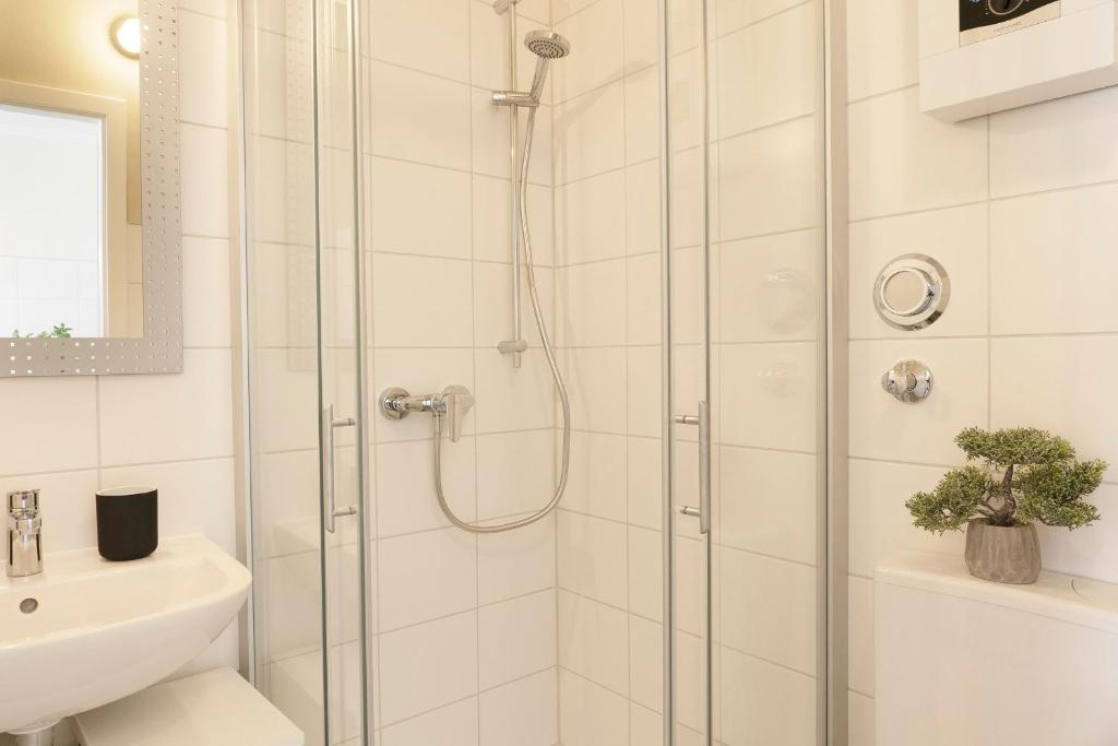 Koupelna v ubytování Skippers Hus Ankerbucht