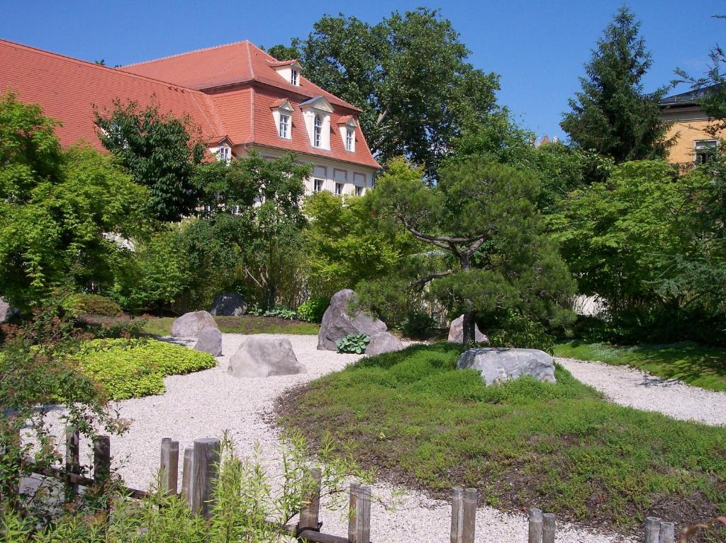 Zahrada ubytování Hotel Weisse Elster