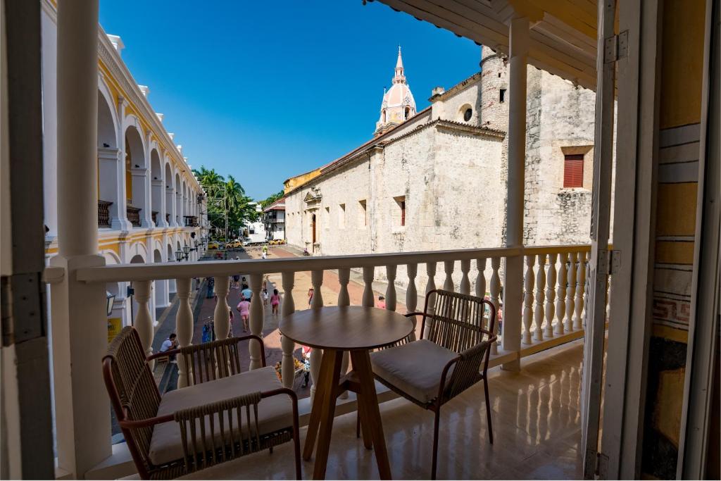 Balkón nebo terasa v ubytování Casa Carolina Hotel Cartagena