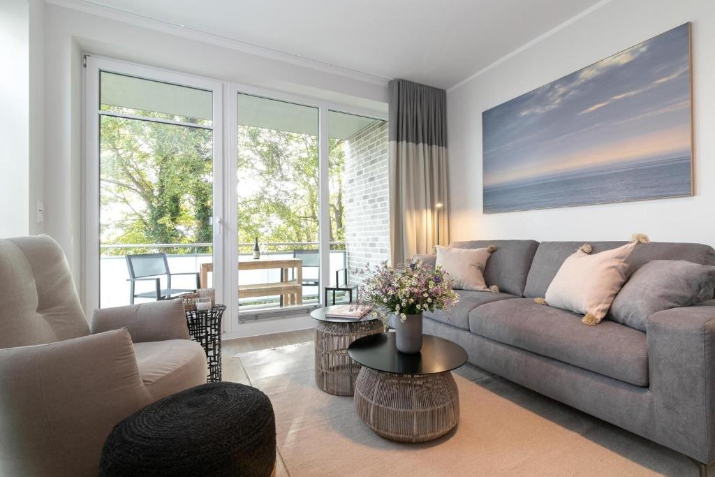 Posezení v ubytování Haffkamp 23 Wohnung 3