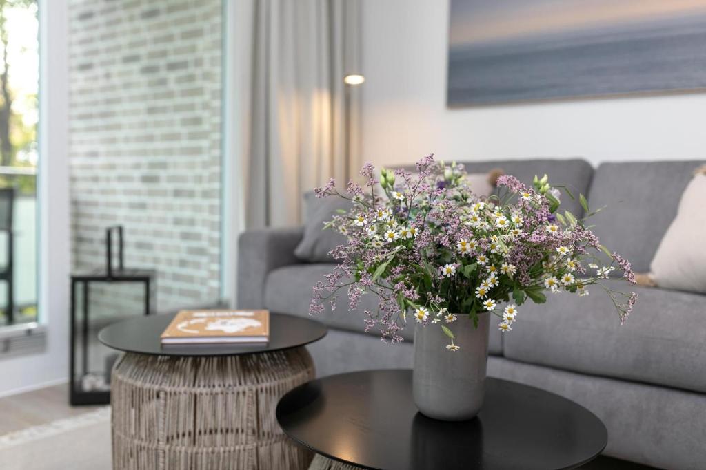 Posezení v ubytování Haffkamp 23 Wohnung 3
