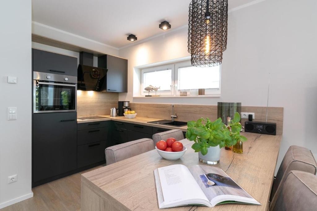 Kuchyň nebo kuchyňský kout v ubytování Haffkamp 23 Wohnung 3